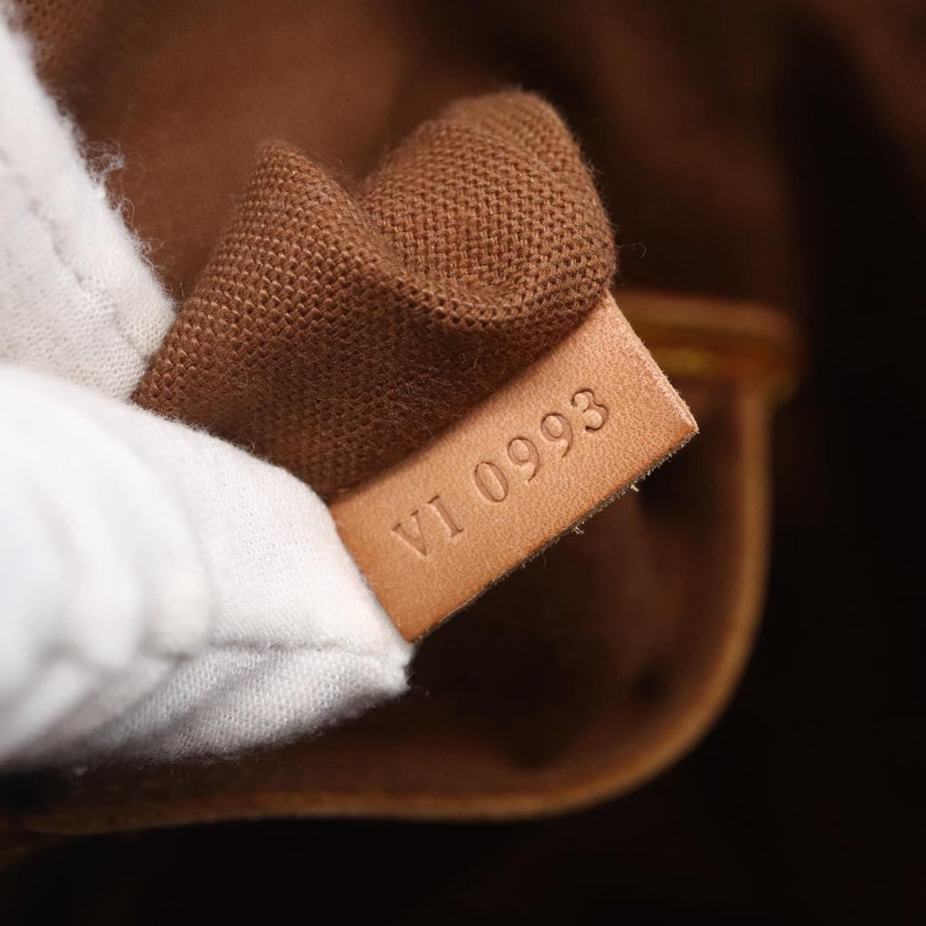 Louis Vuitton Vintage Alma Handbag Monogram Canvas Brown Canvas Handbag