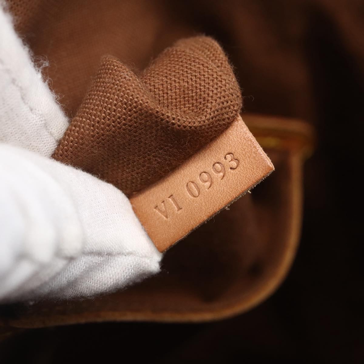 Louis Vuitton Vintage Alma Handbag Monogram Canvas Brown Canvas Handbag