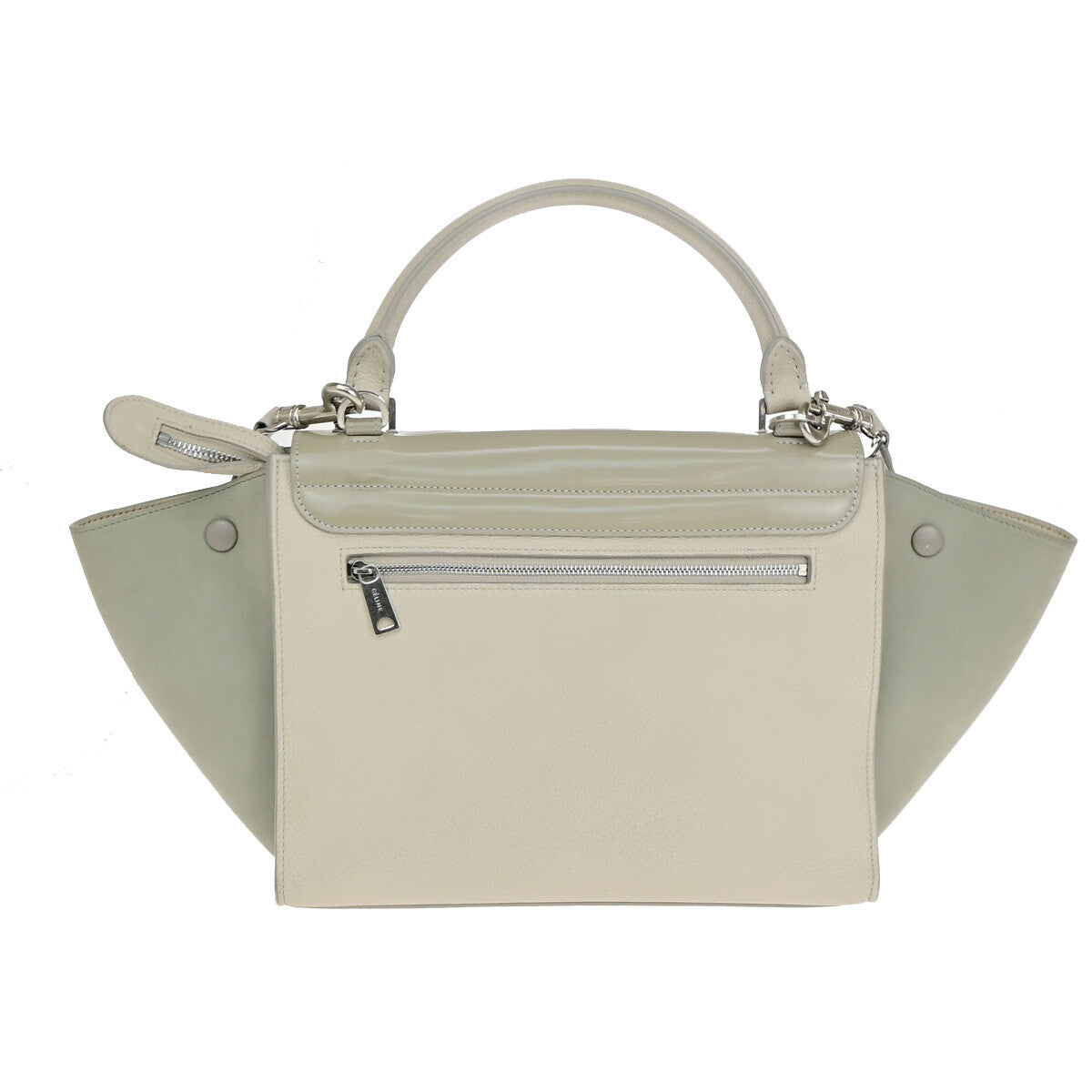 Celine Trapeze Bag Leather Beige Leather Handbag