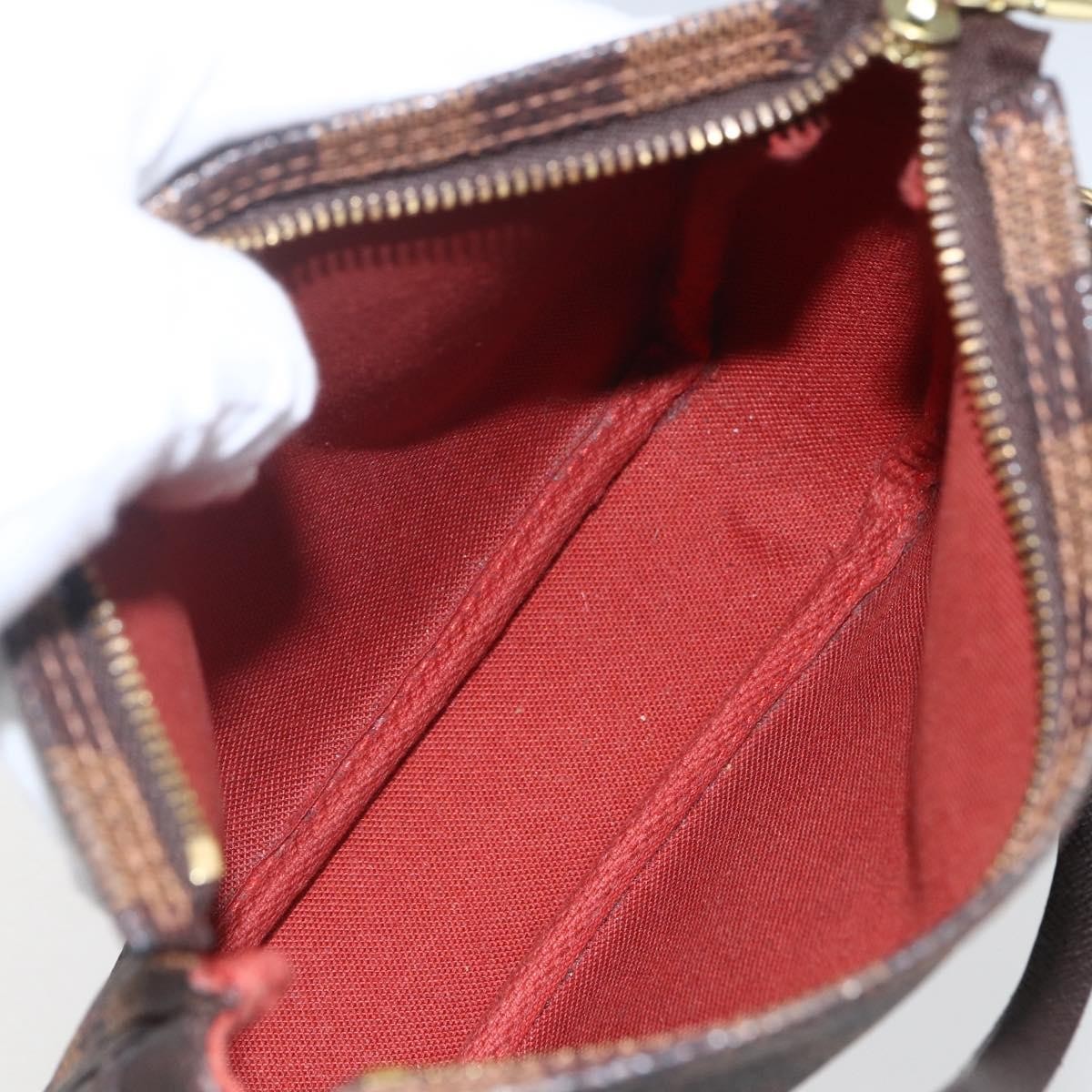 Louis Vuitton Trousse Make Up Bag Damier Brown Canvas Clutche & Pouche Bag