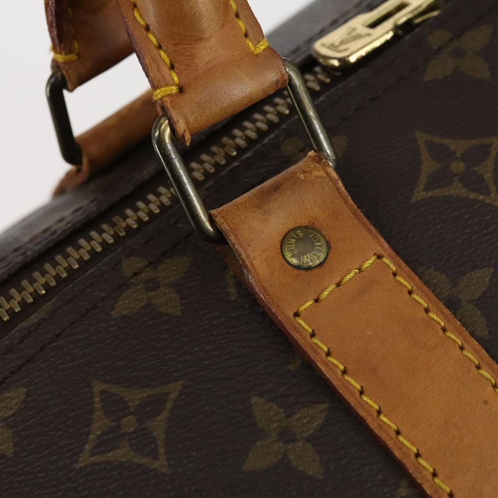Louis Vuitton Keepall Bag Monogram Canvas Brown Canvas Travel Bag
