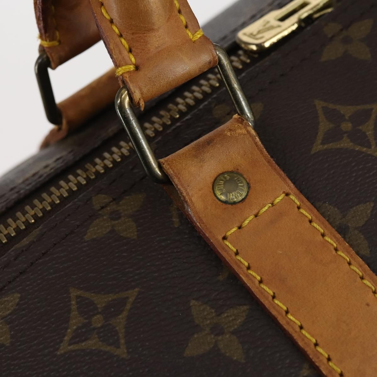 Louis Vuitton Keepall Bag Monogram Canvas Brown Canvas Travel Bag