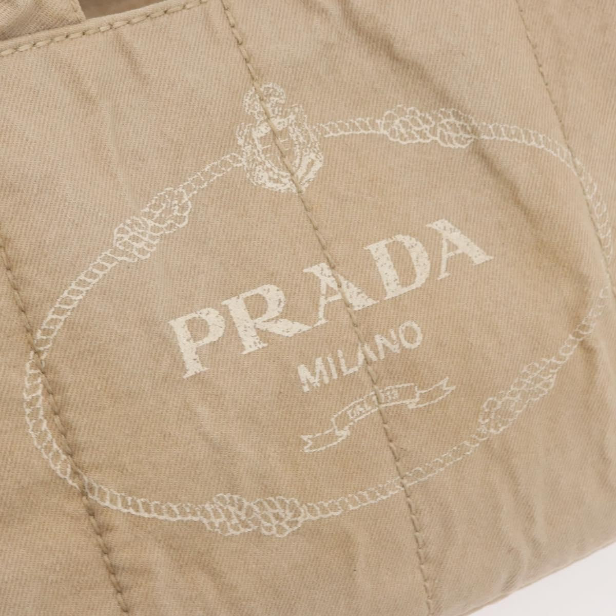 Prada Canapa Tote Canvas Beige Canvas Tote Bag Bag
