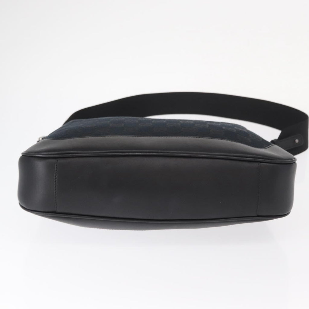 Gucci Diana Bamboo Shoulder Bag Gg Canvas Black Canvas Shoulder Bag Bag (Pre-Owned)