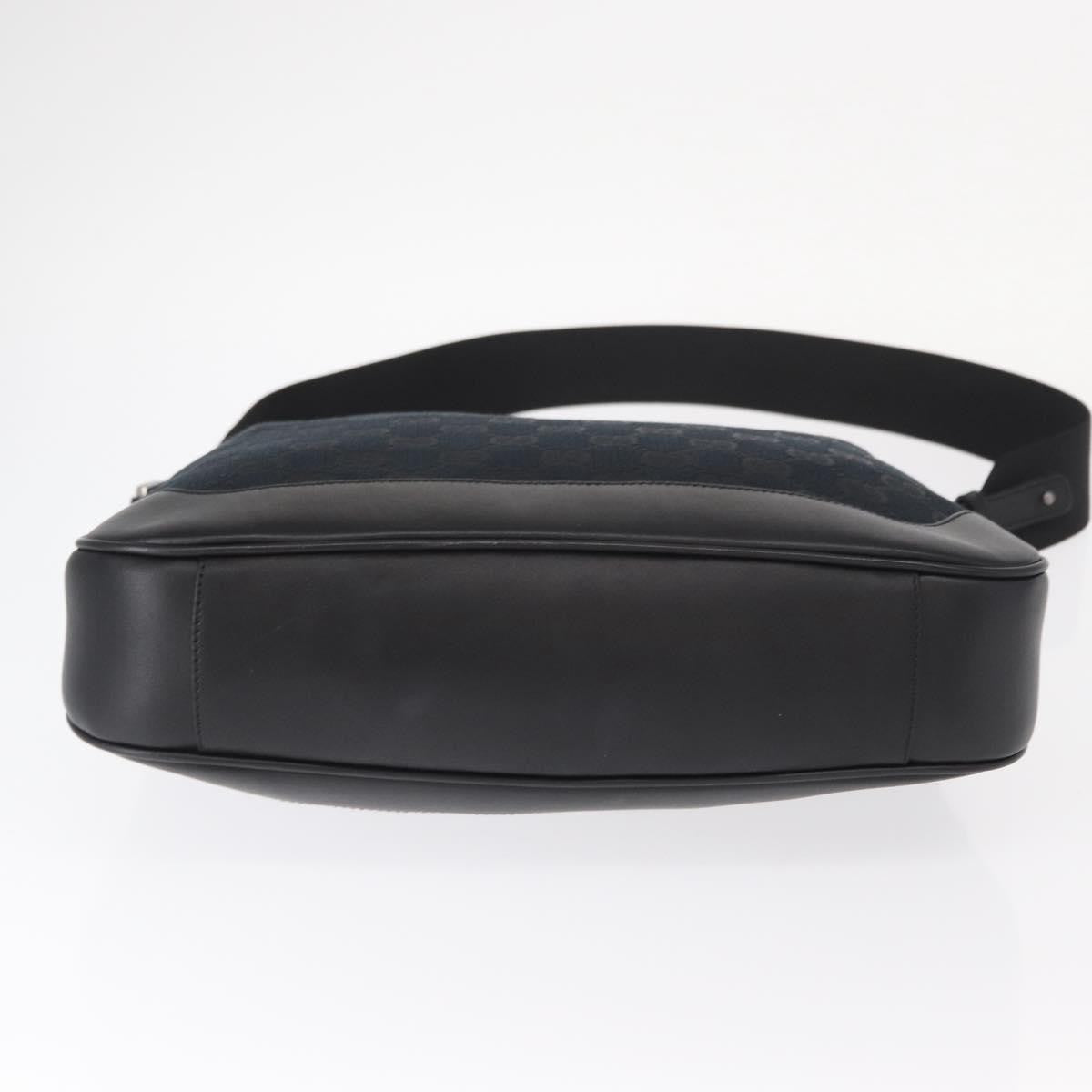 Gucci Diana Bamboo Shoulder Bag Gg Canvas Black Canvas Shoulder Bag Bag (Pre-Owned)