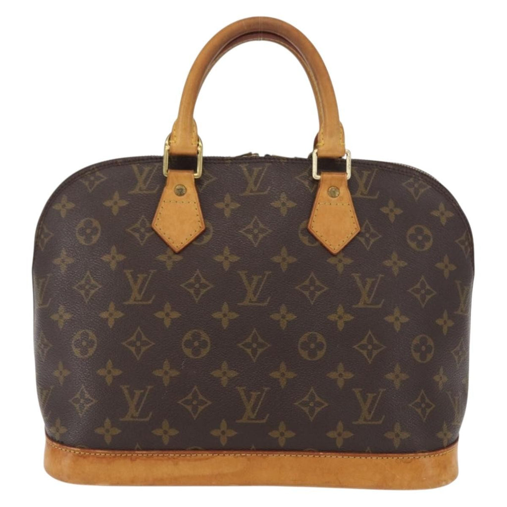 Louis Vuitton Alma Handbag Monogram Canvas Brown Canvas Handbag
