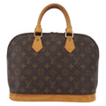 Louis Vuitton Alma Handbag Monogram Canvas Brown Canvas Handbag