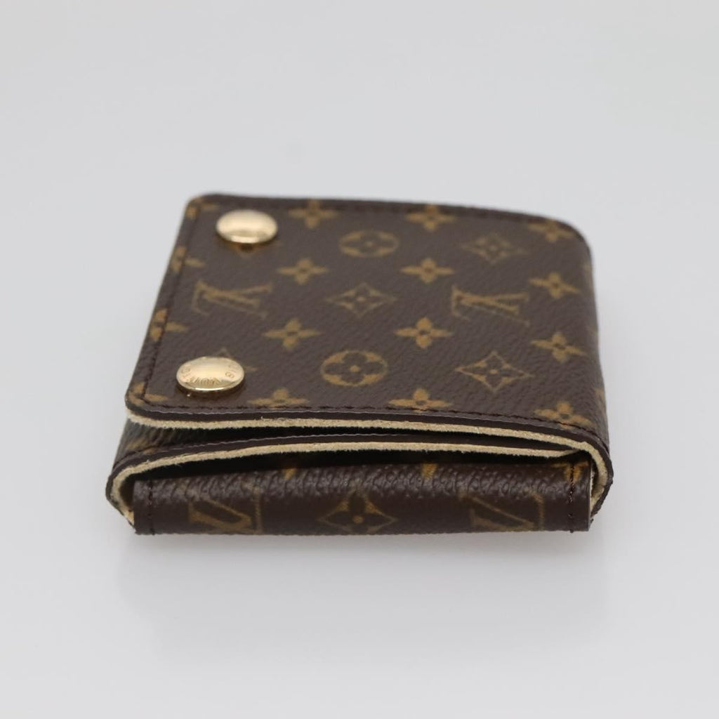 Louis Vuitton Case Jewelry Box Canvas Brown Canvas Wallets Accessory