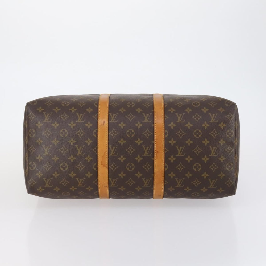 Louis Vuitton Keepall Bag Monogram Canvas Brown Canvas Travel Bag