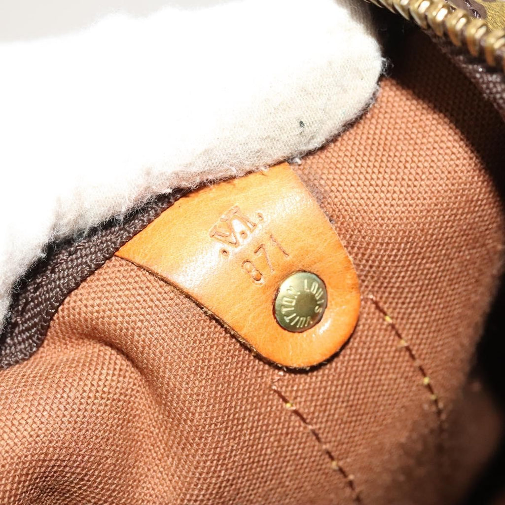 Louis Vuitton Keepall Bag Monogram Canvas Brown Canvas Travel Bag