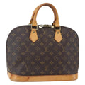 Louis Vuitton Alma Handbag Monogram Canvas Brown Canvas Handbag