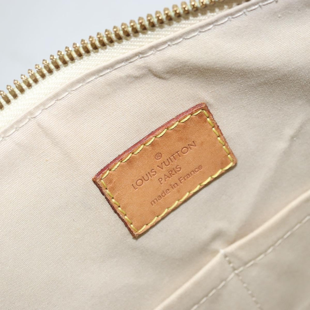 Louis Vuitton Alma Handbag Monogram Vernis Yellow Patent_Leather Handbag