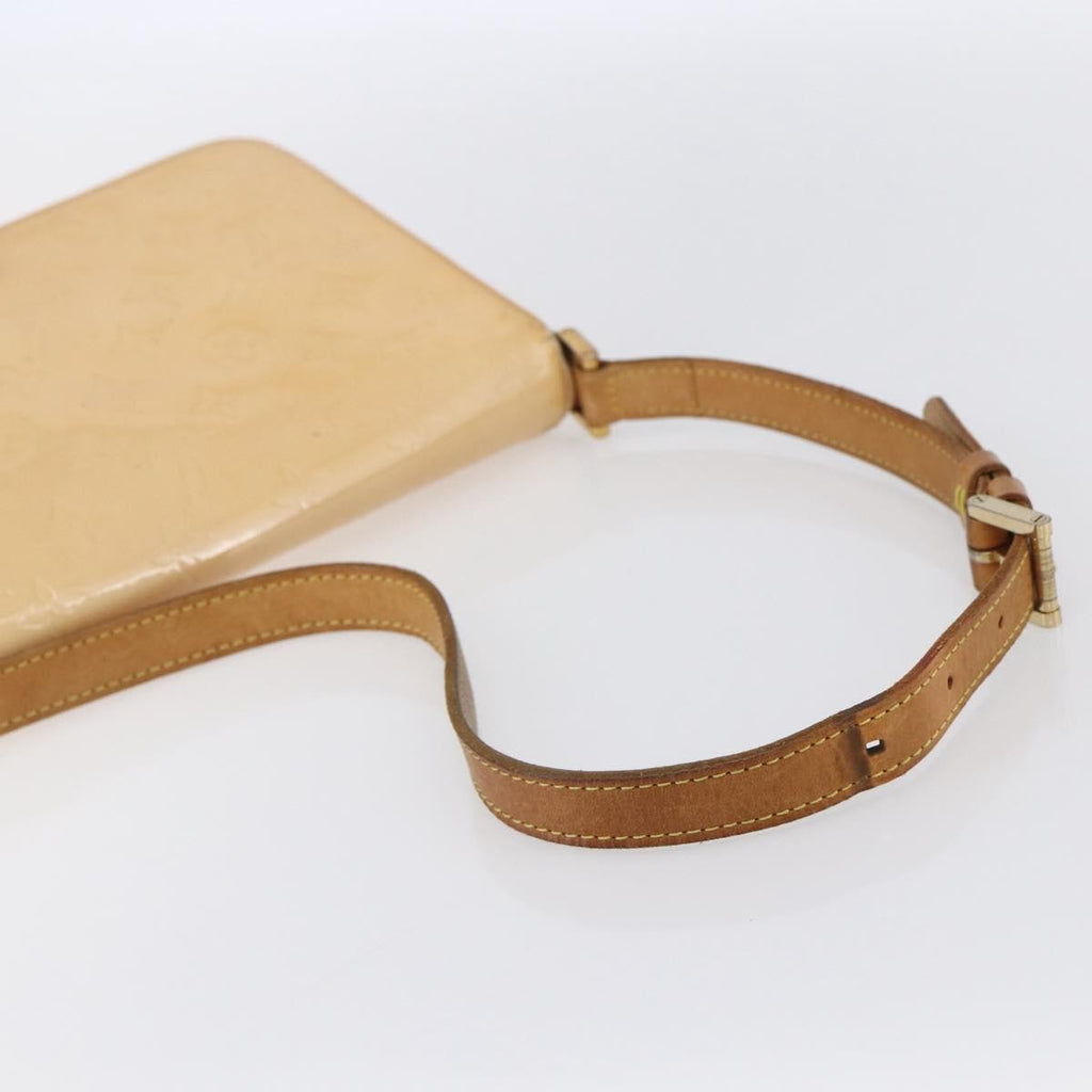 Louis Vuitton Thompson Street Handbag Monogram Vernis Beige Patent_Leather Shoulder Bag