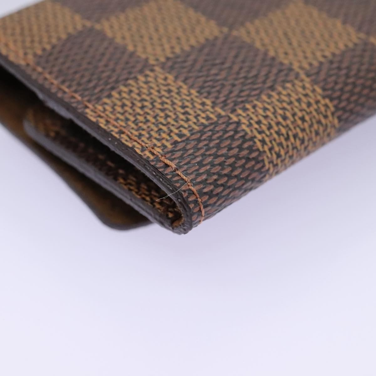 Louis Vuitton Cufflinks Case Damier Brown Canvas Cufflinks Jewelry