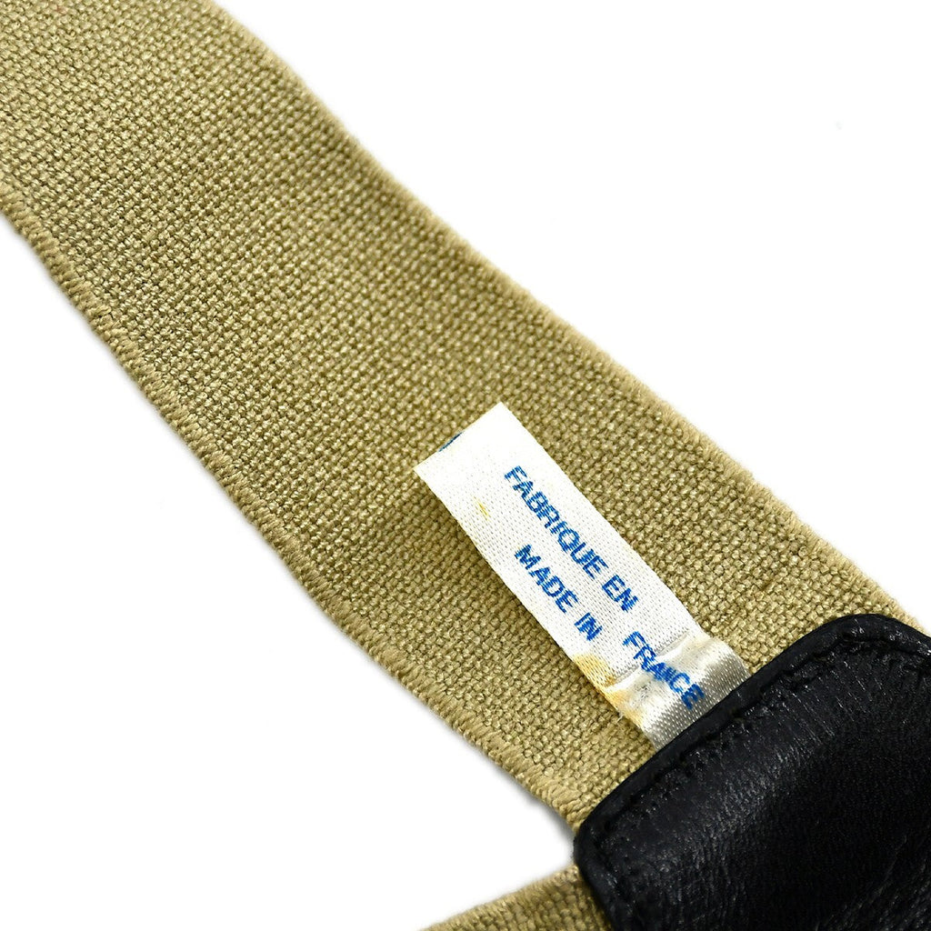 Chanel Logo Suspenders Canvas Beige Canvas Belts Accessory