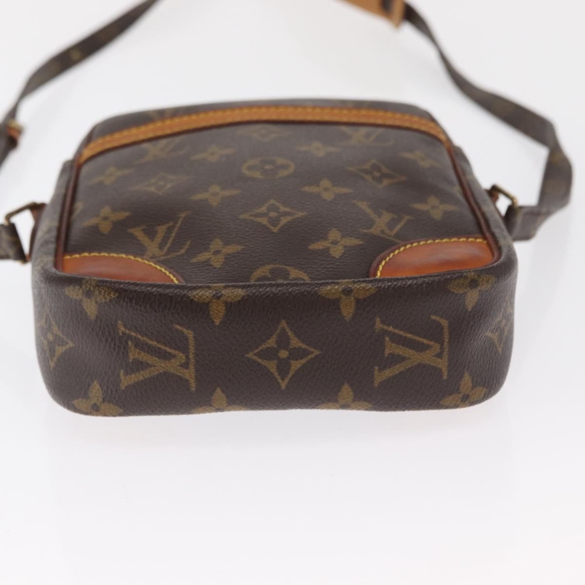 Louis Vuitton Danube Handbag Monogram Canvas Brown Canvas Shoulder Bag