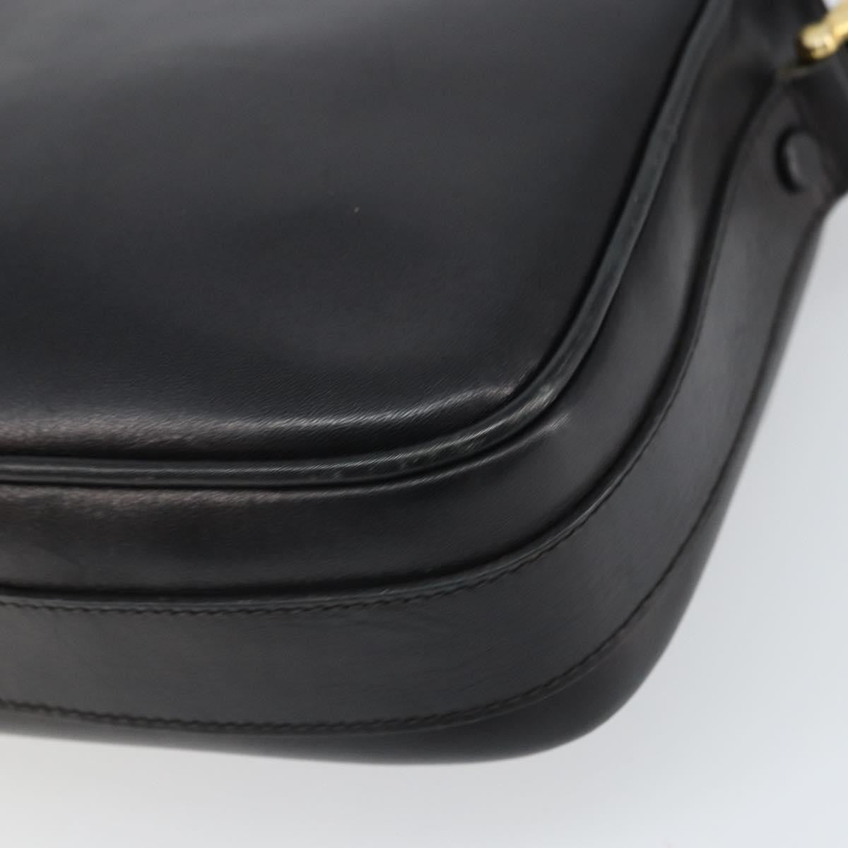 Celine Vintage Shoulder Bag Leather Black Leather Shoulder Bag Bag