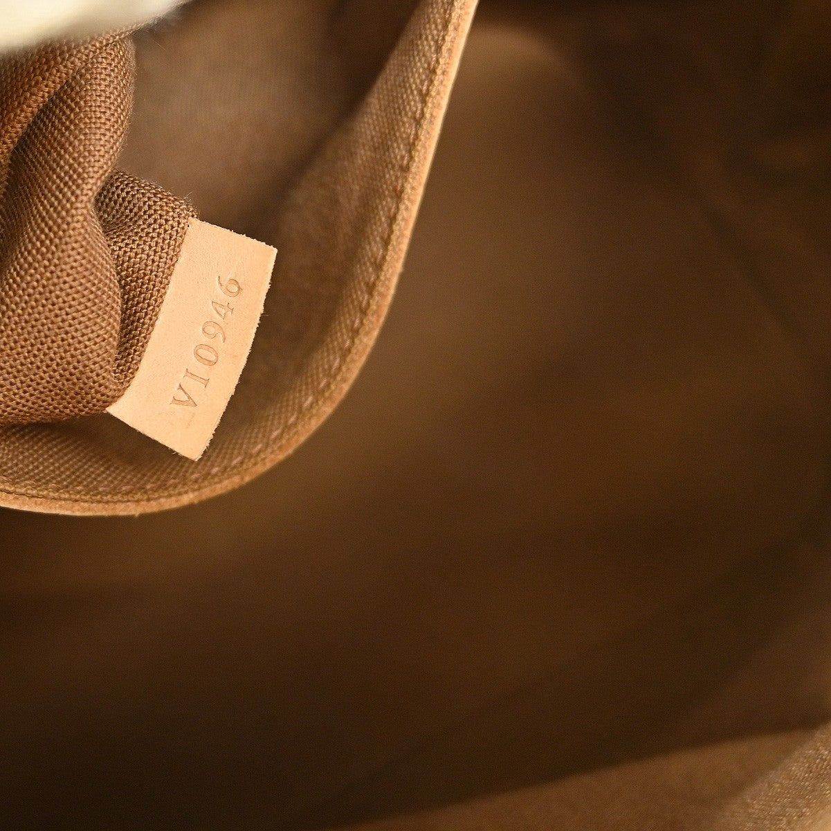 Louis Vuitton Alma Handbag Monogram Canvas Brown Canvas Handbag