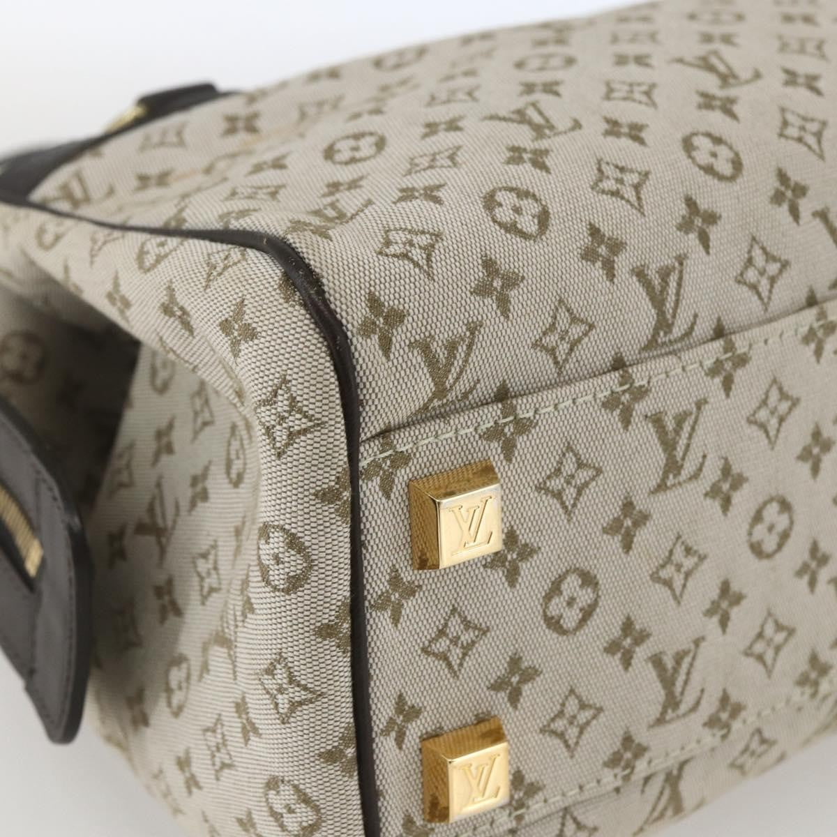 Louis Vuitton Josephine Handbag Mini Lin Khaki Canvas Handbag