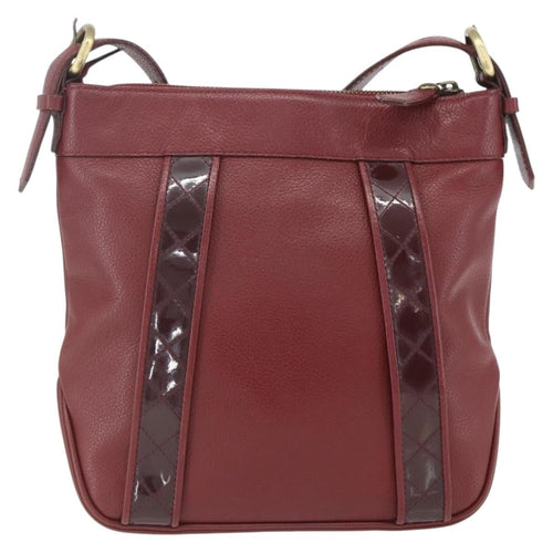 Burberry Vintage Shoulder Bag Leather Red Leather Shoulder Bag