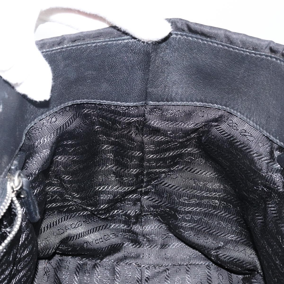 Prada Bow Tote Tessuto With Leather Black Nylon Tote Bag Bag