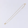 Christian Dior Cd Round Pendant Necklace Metal Gold Metal Necklace Jewelry (Pre-Owned)