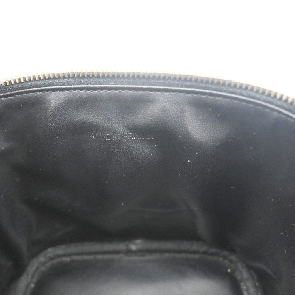 Chanel Vintage Timeless Cosmetic Case Caviar Black Leather Handbag