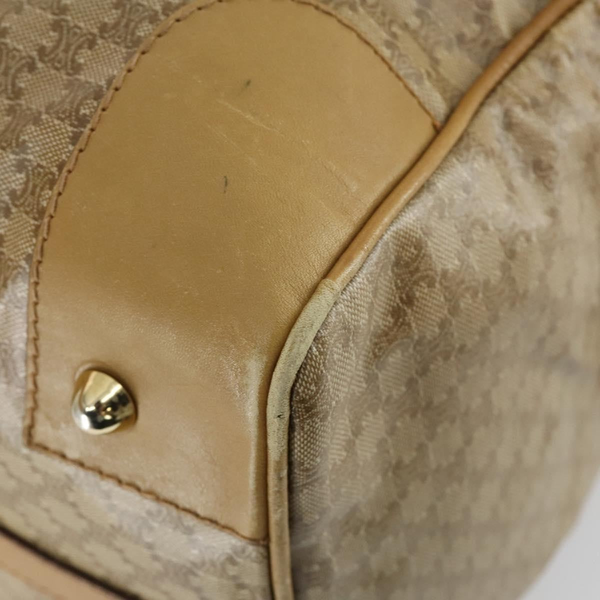Celine Travel Duffle Bag Triomphe Coated Canvas Beige Canvas Travel Bag Bag