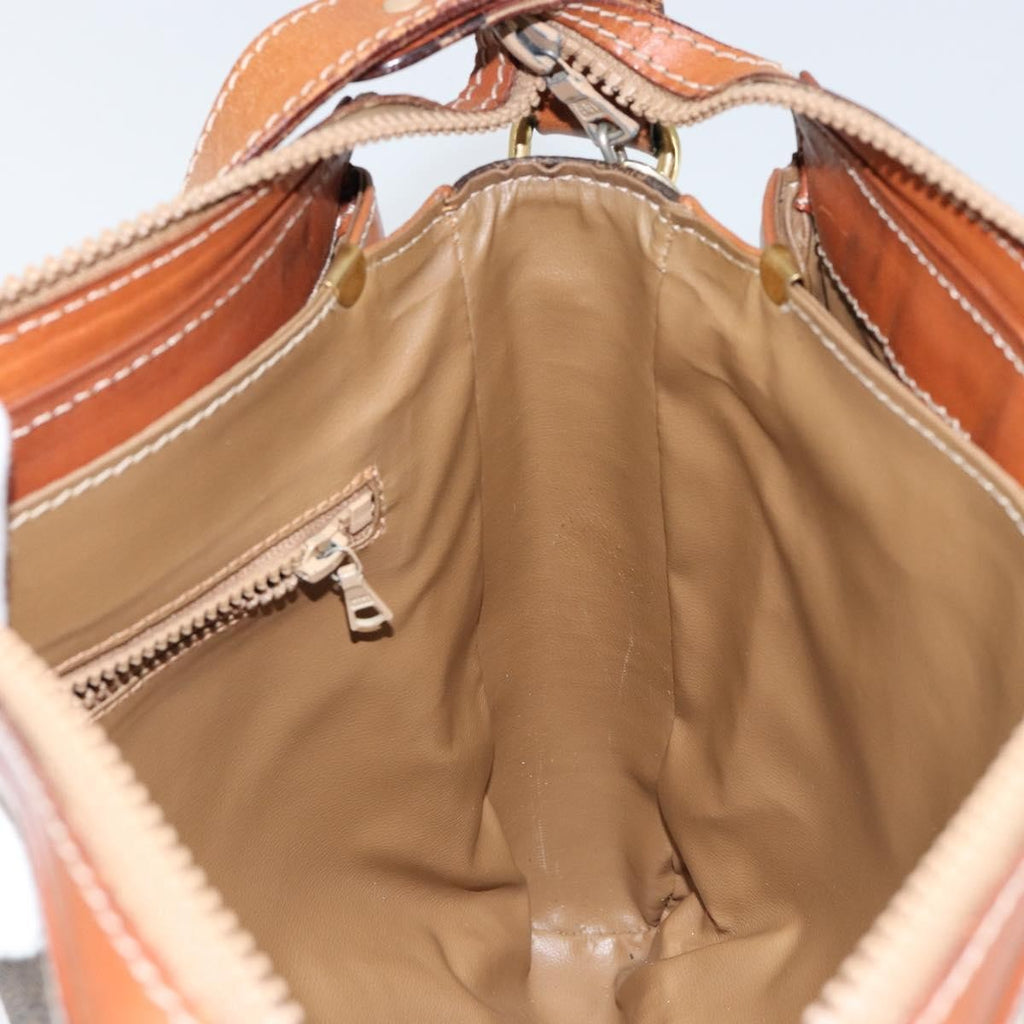Celine Macadam Shoulder Bag Pvc Leather Brown Canvas Shoulder Bag Bag