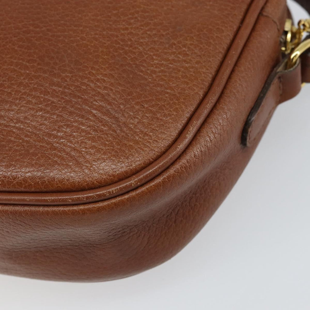 Burberry Vintage Shoulder Bag Leather Brown Leather Shoulder Bag