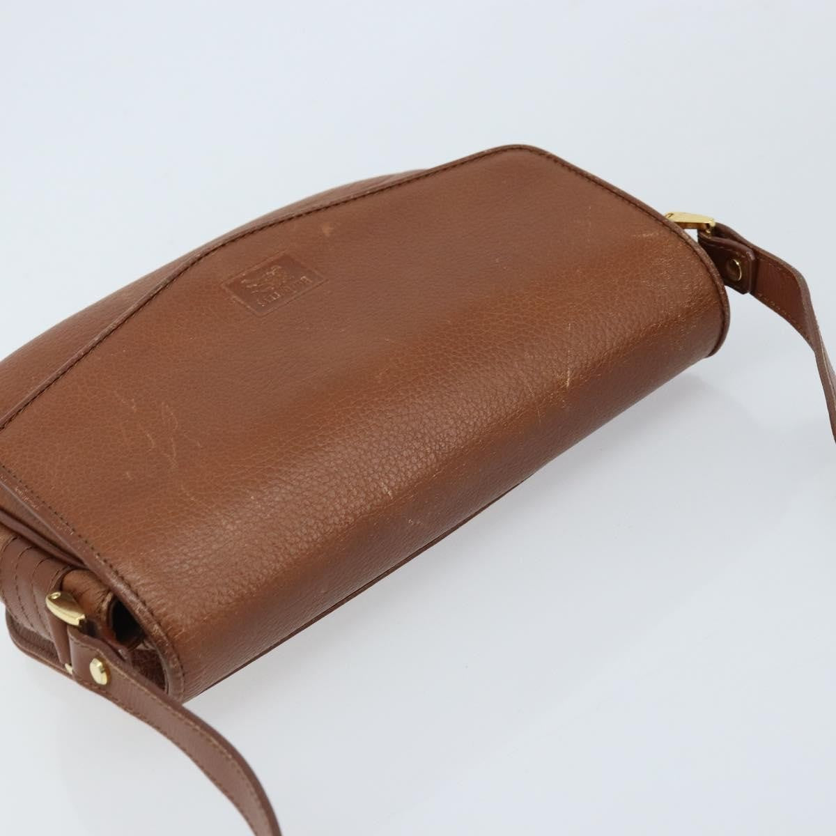 Burberry Flap Shoulder Bag Leather Brown Leather Shoulder Bag