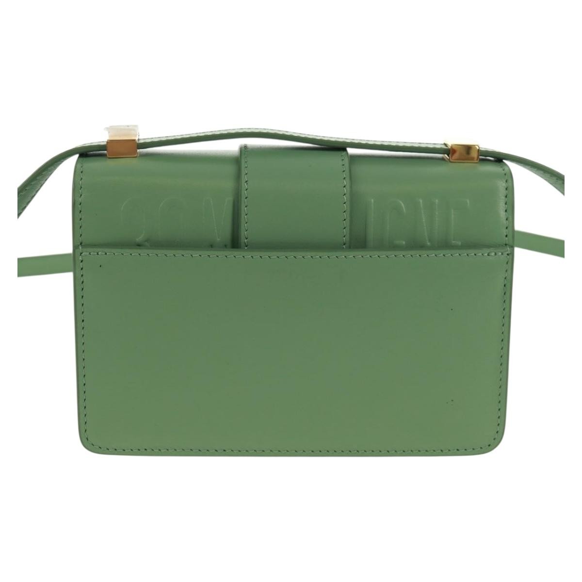 Christian Dior 30 Montaigne Flap Bag Leather Green Leather Shoulder Bag Bag (Pre-Owned)