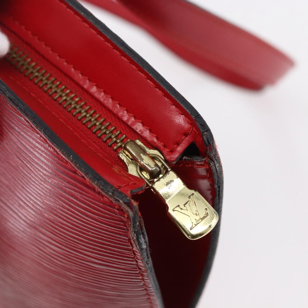 Louis Vuitton Saint Jacques Handbag Epi Leather Red Leather Shoulder Bag