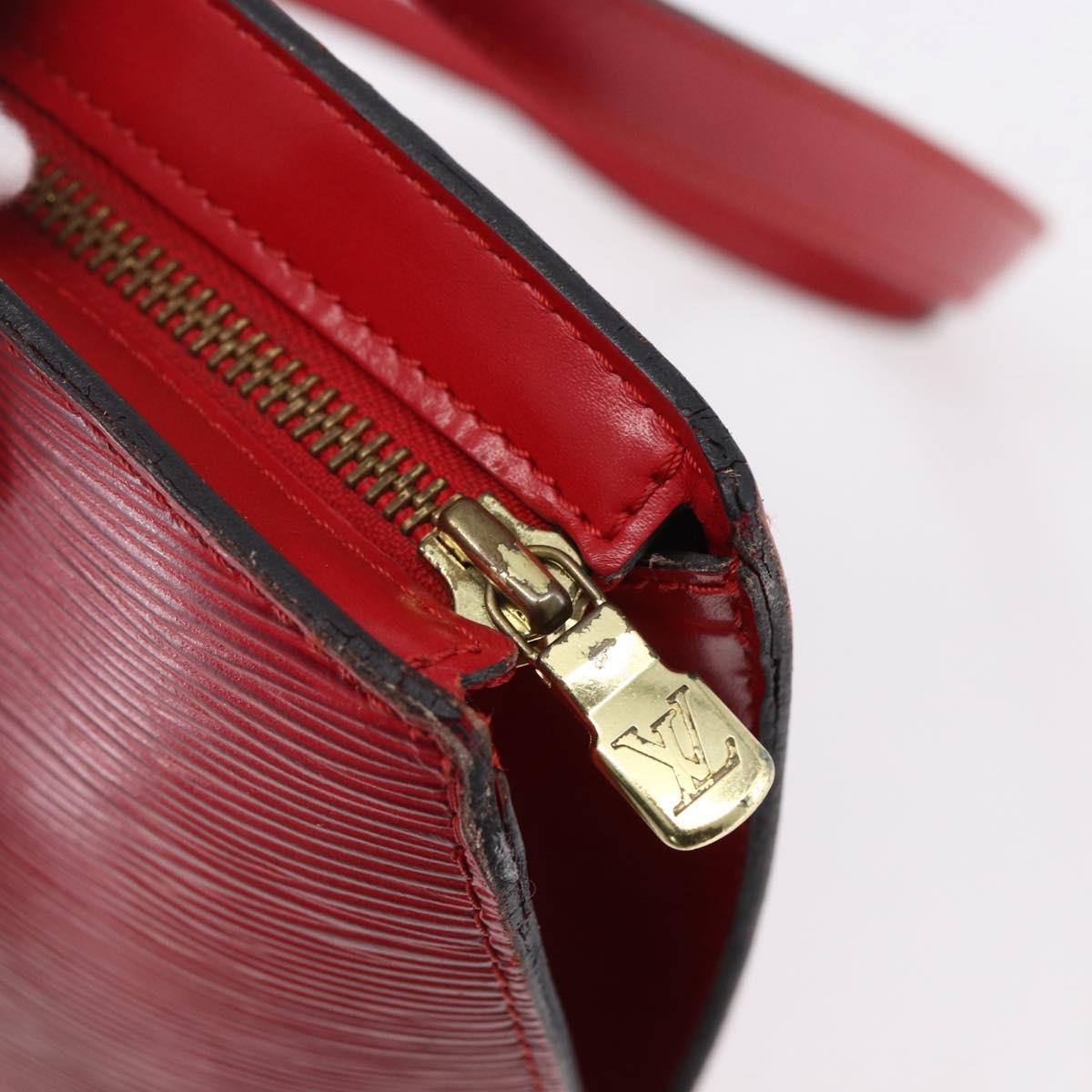 Louis Vuitton Saint Jacques Handbag Epi Leather Red Leather Shoulder Bag