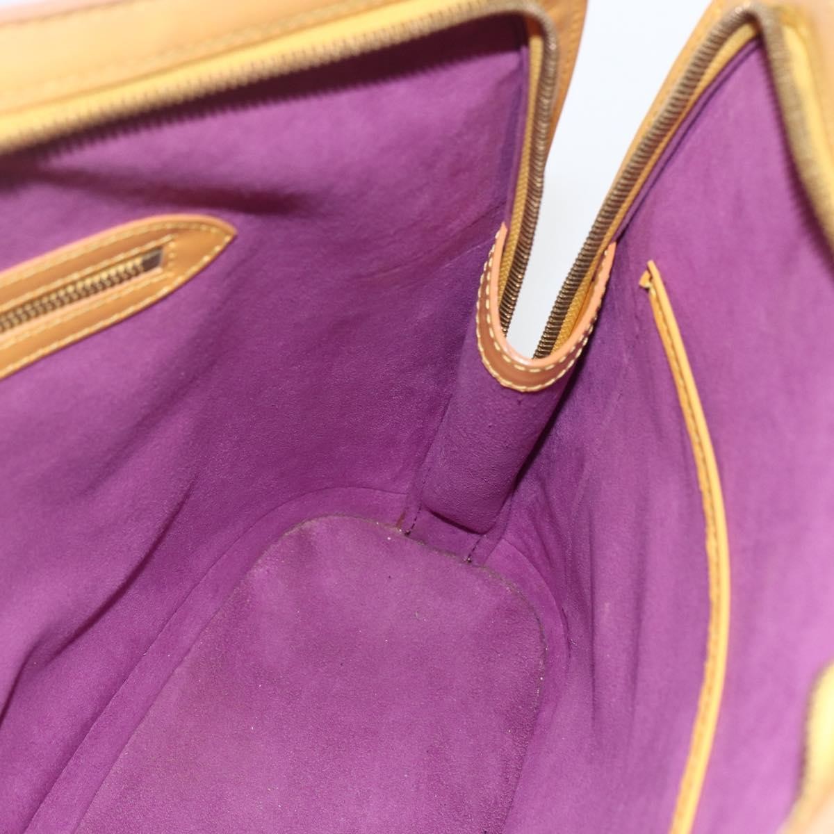 Louis Vuitton Lussac Handbag Epi Leather Yellow Leather Shoulder Bag