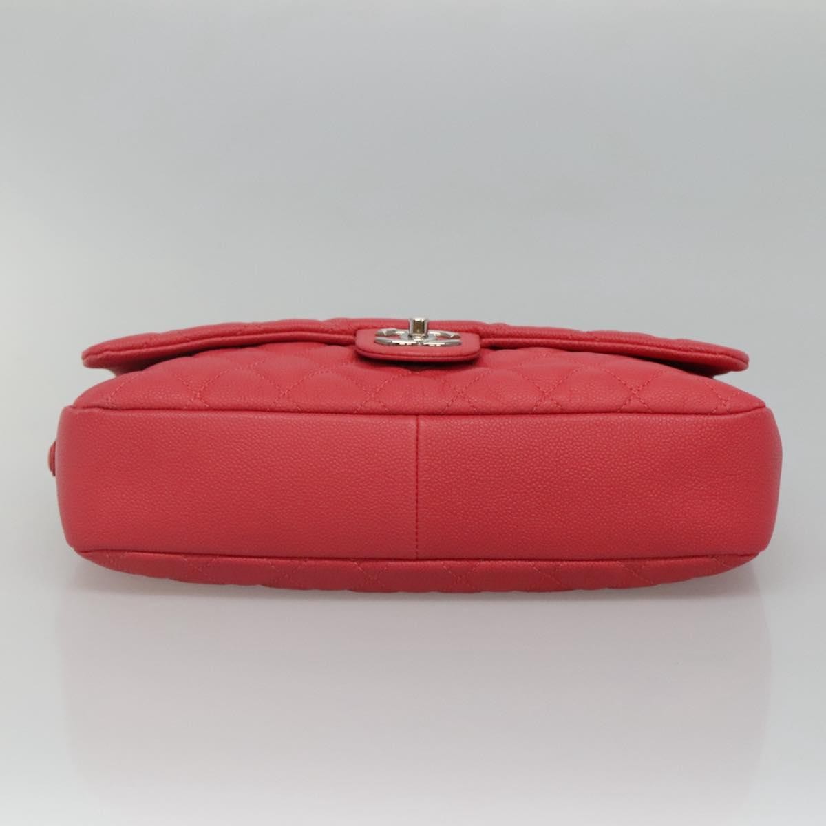 Chanel Flap Shoulder Bag Quilted Lambskin Pink Calfskin Shoulder Bag Bag