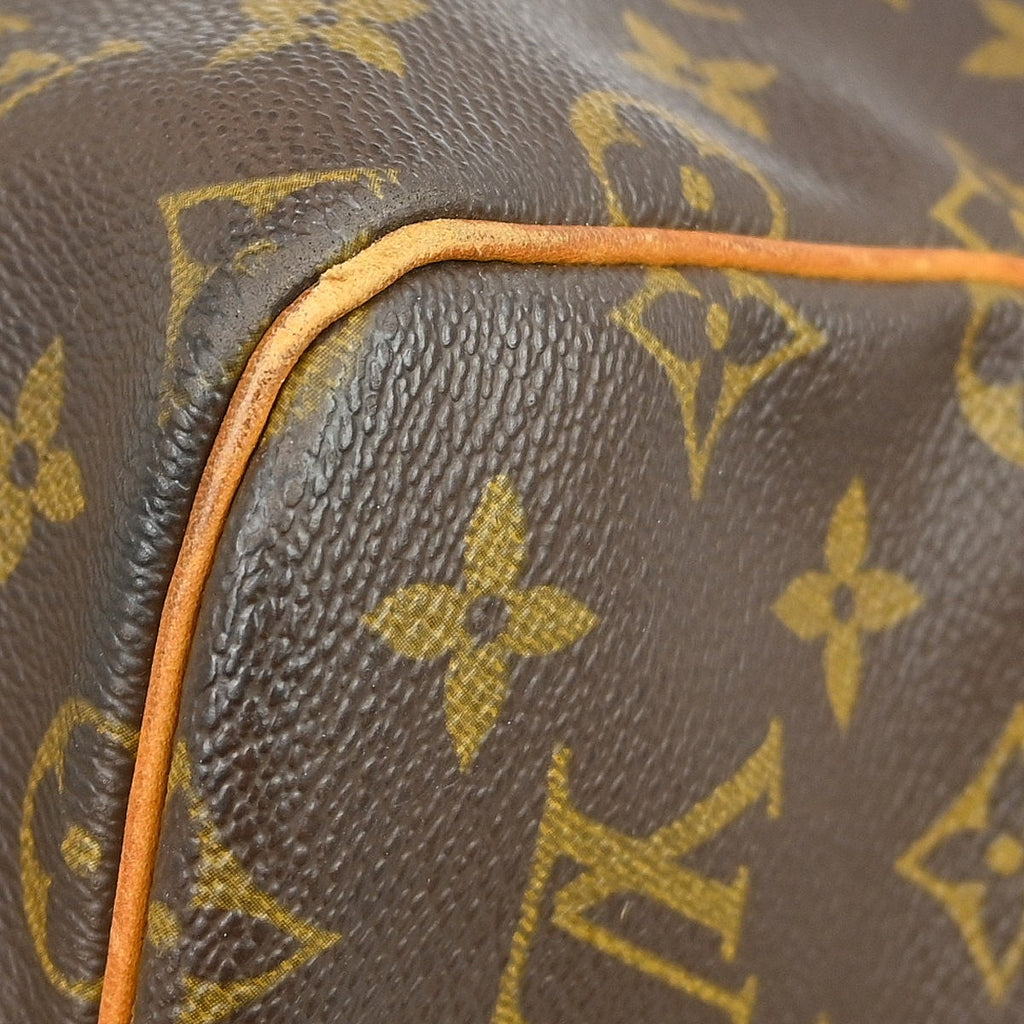 Louis Vuitton Keepall Bag Monogram Canvas Brown Canvas Travel Bag