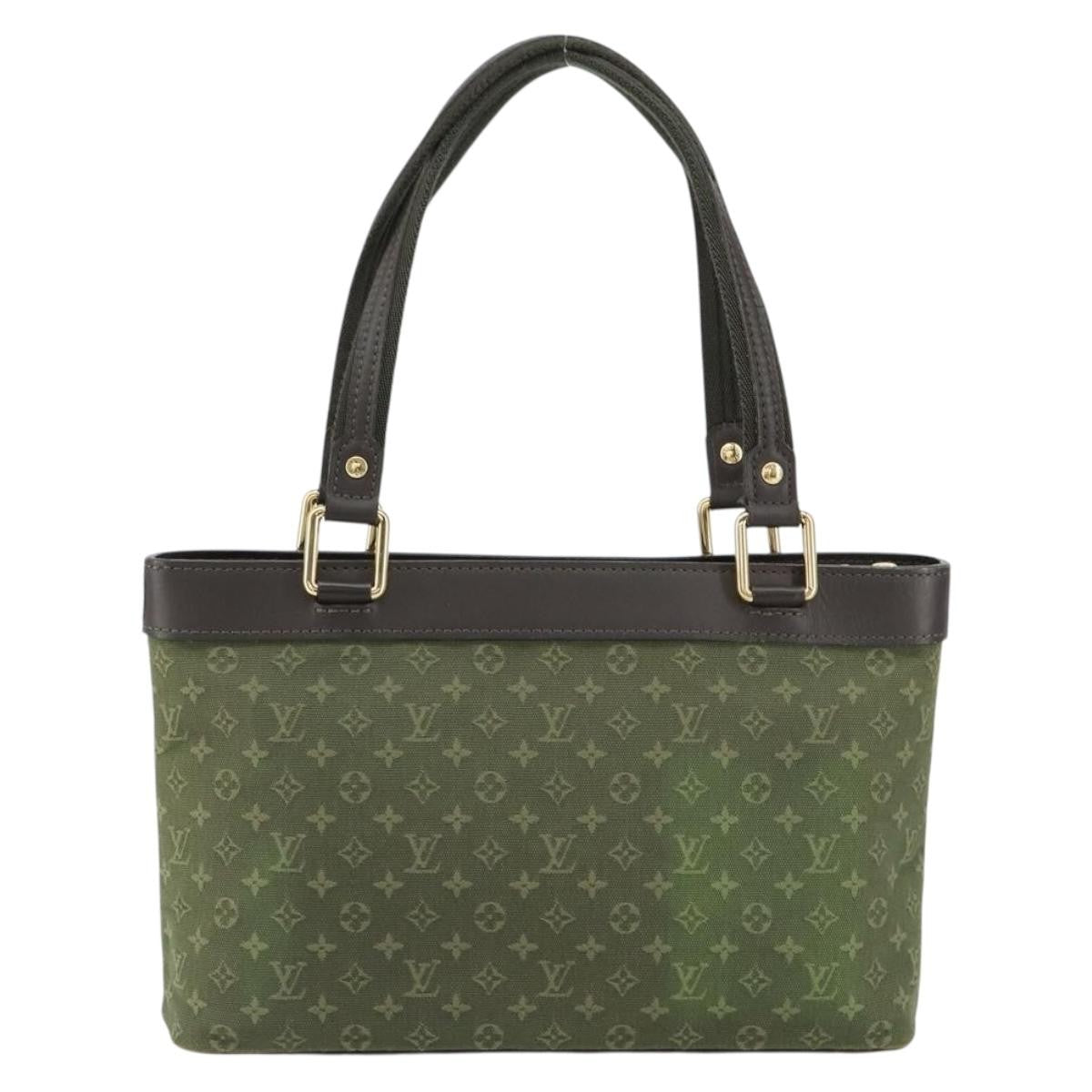 Louis Vuitton Lucille Handbag Mini Lin Khaki Canvas Handbag