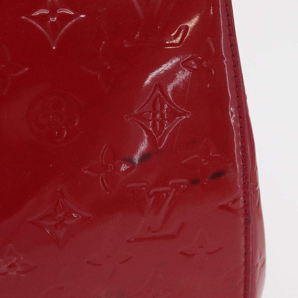 Louis Vuitton Brea Handbag Monogram Vernis Red Patent_Leather Handbag