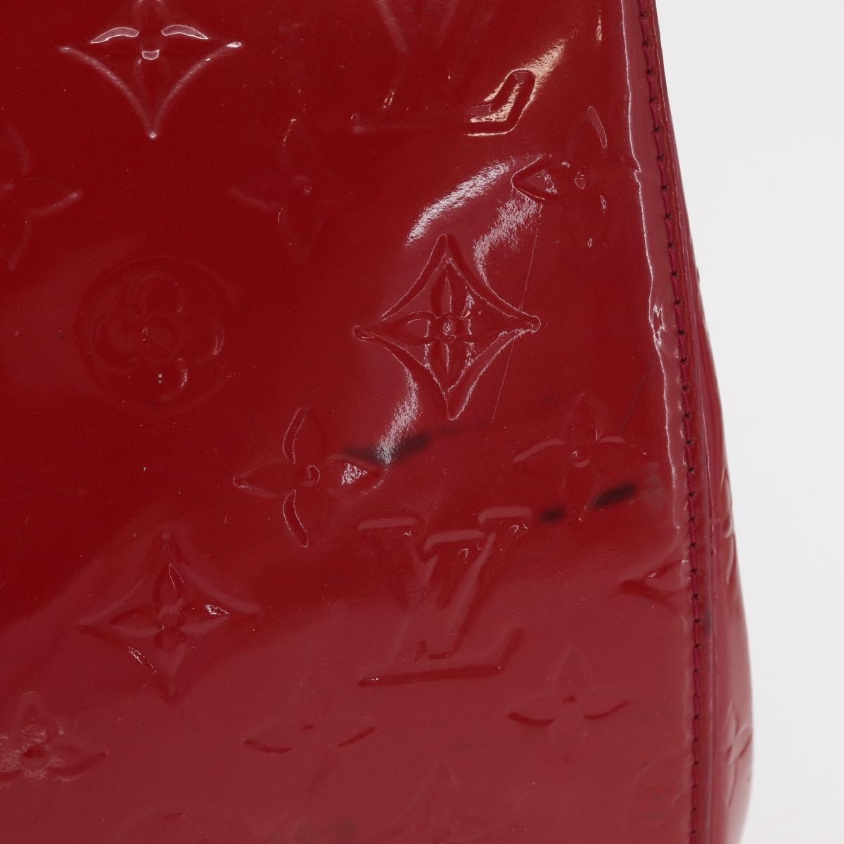Louis Vuitton Brea Handbag Monogram Vernis Red Patent_Leather Handbag