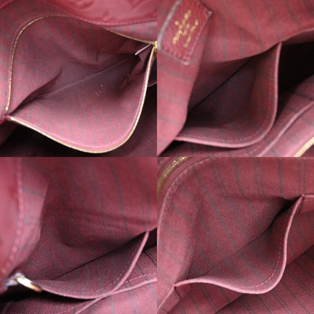 Louis Vuitton Artsy Handbag Monogram Empreinte Leather Red Leather Shoulder Bag