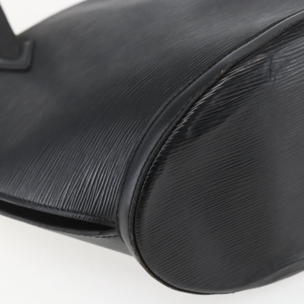Louis Vuitton Saint Jacques Handbag Epi Leather Black Leather Handbag
