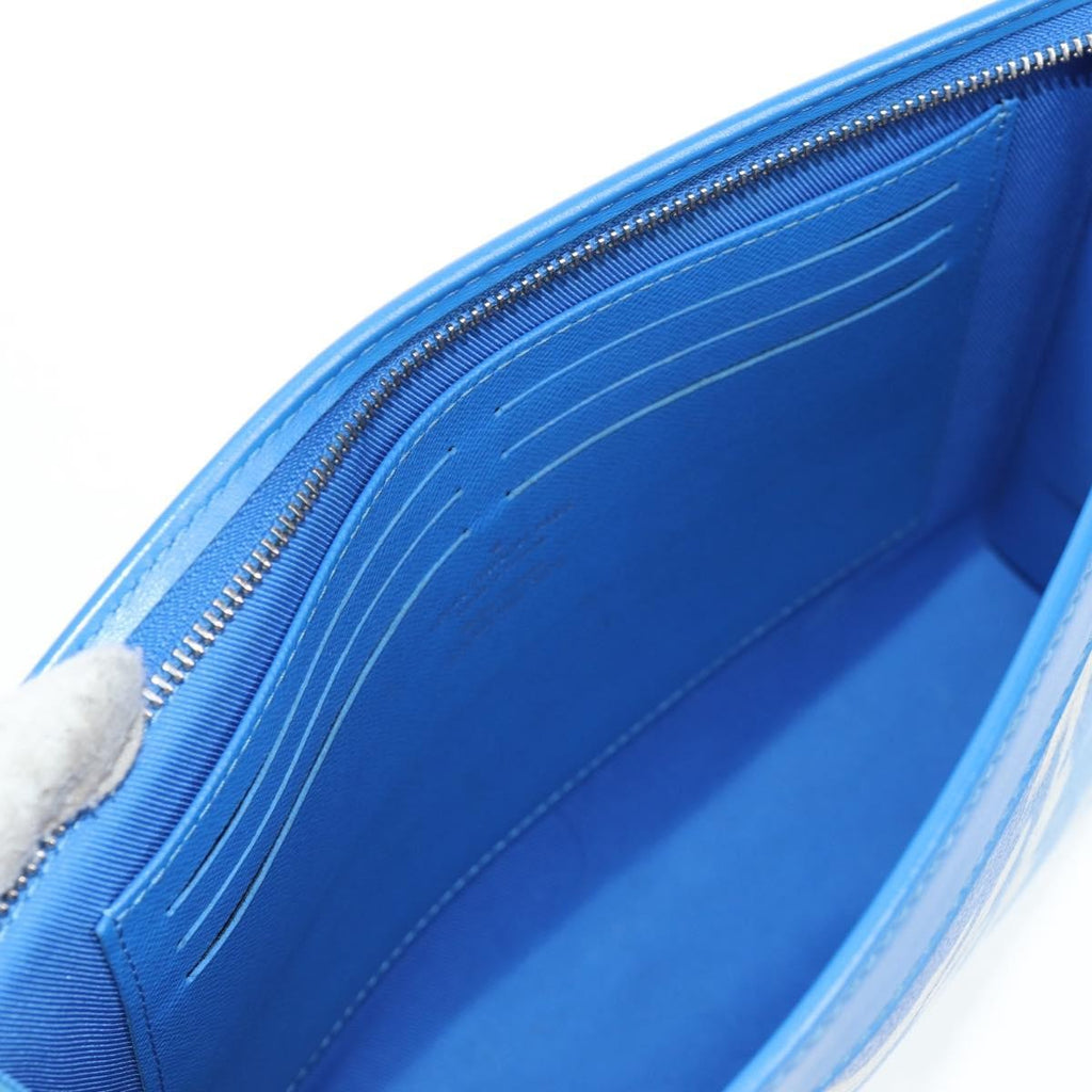Louis Vuitton Pochette Voyage Limited Edition Monogram Clouds Blue Pvc Bag