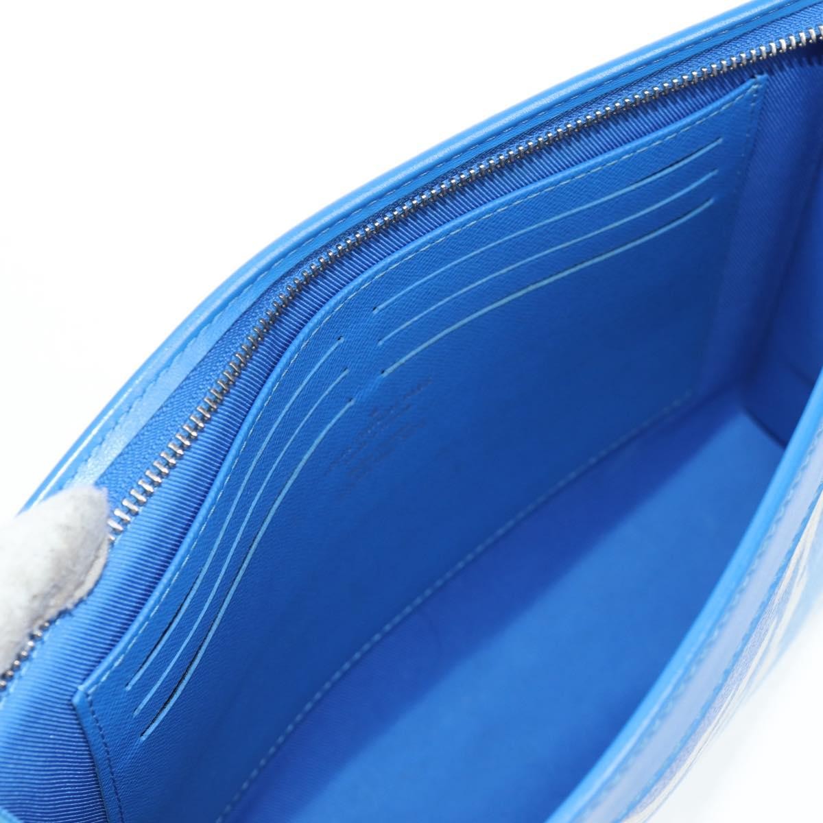 Louis Vuitton Pochette Voyage Limited Edition Monogram Clouds Blue Pvc Bag
