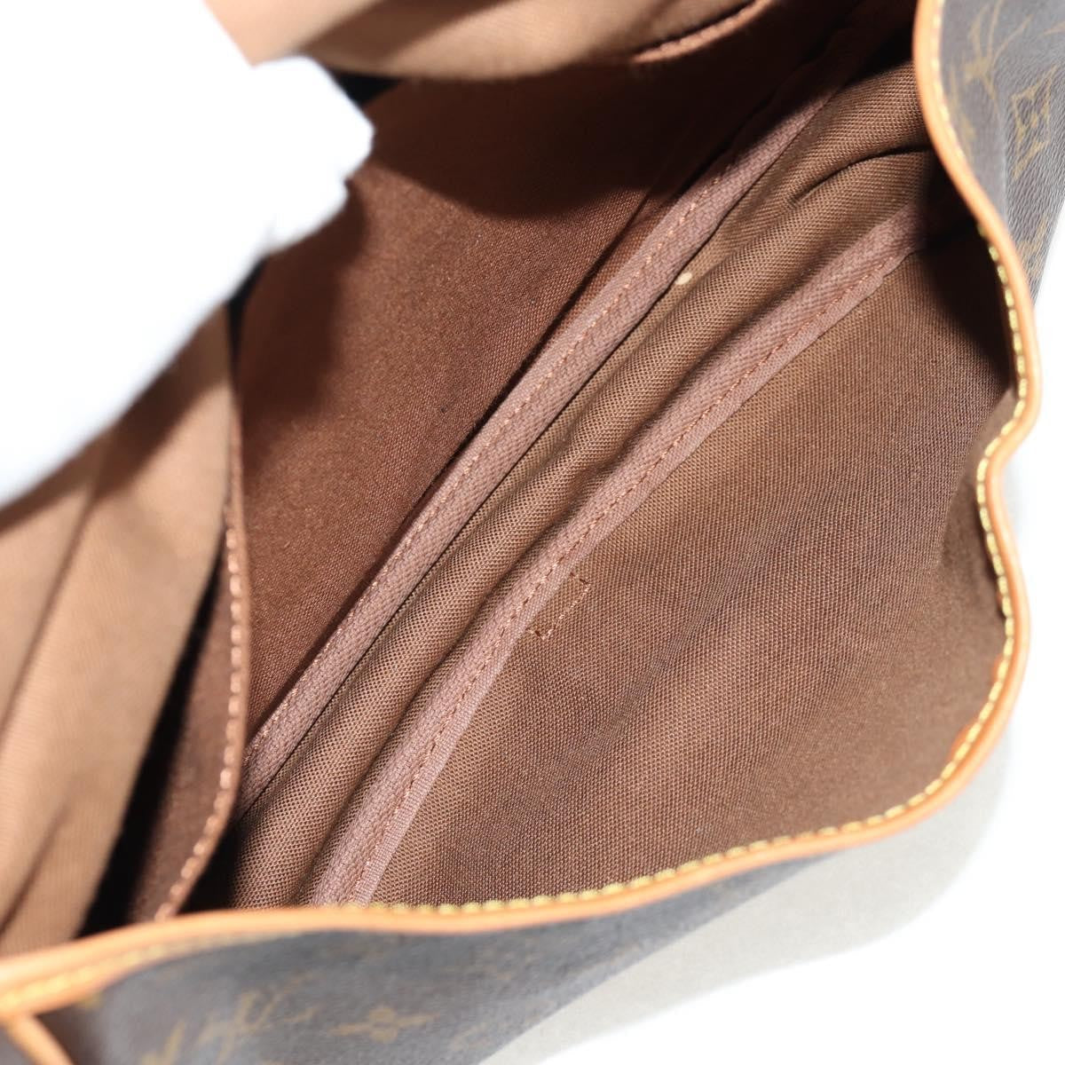 Louis Vuitton Saumur Handbag Monogram Canvas Brown Canvas Shoulder Bag