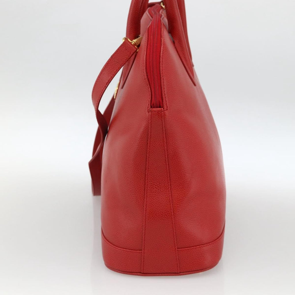 Burberry Vintage Handbag Leather Red Leather Handbag