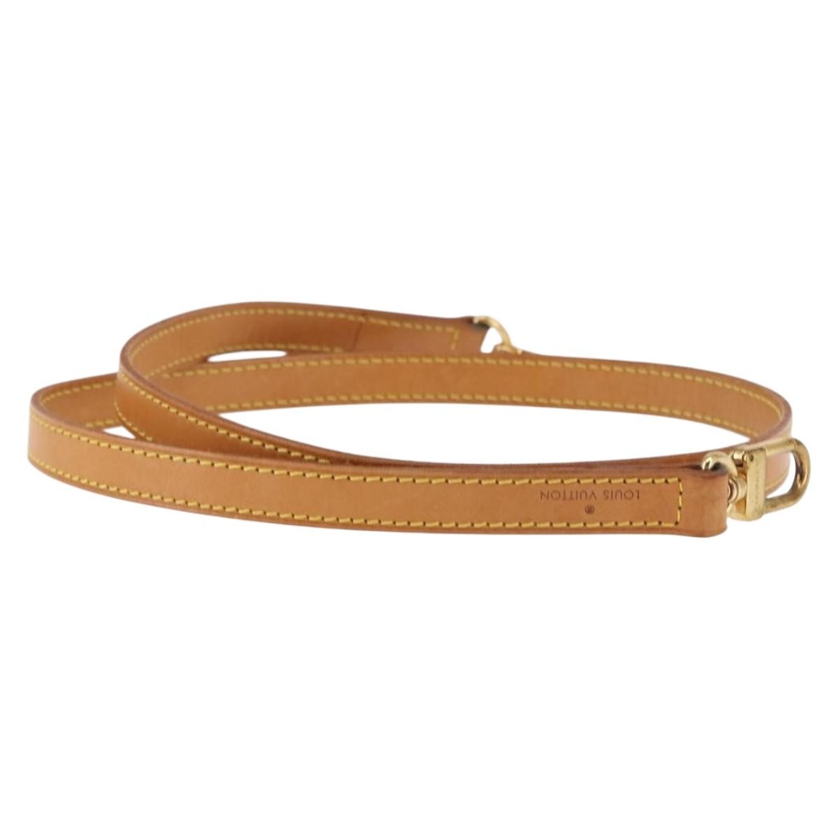 Louis Vuitton Bandouliere Leather Beige Leather Straps Accessory