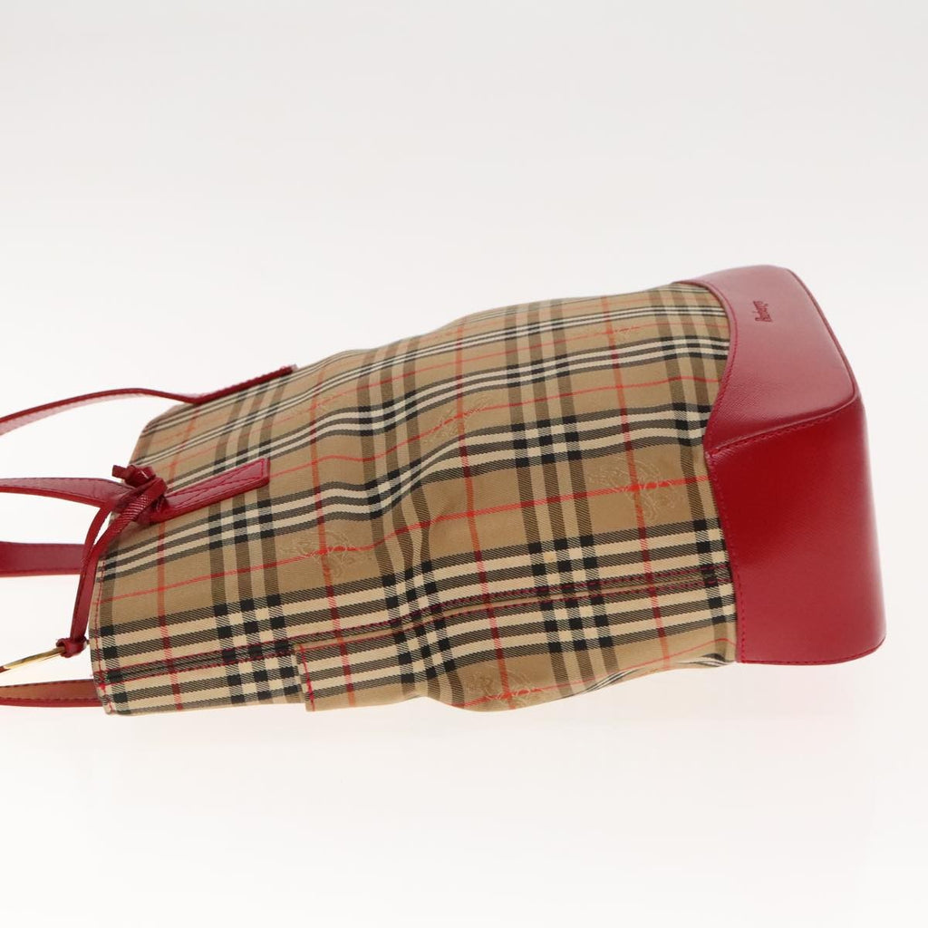 Burberry Nova Check Shoulder Bag Canvas And Leather Beige Canvas Shoulder Bag