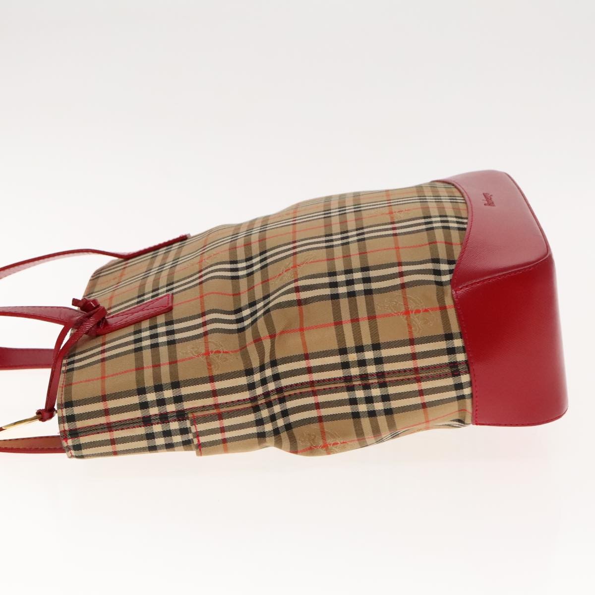 Burberry Nova Check Shoulder Bag Canvas And Leather Beige Canvas Shoulder Bag