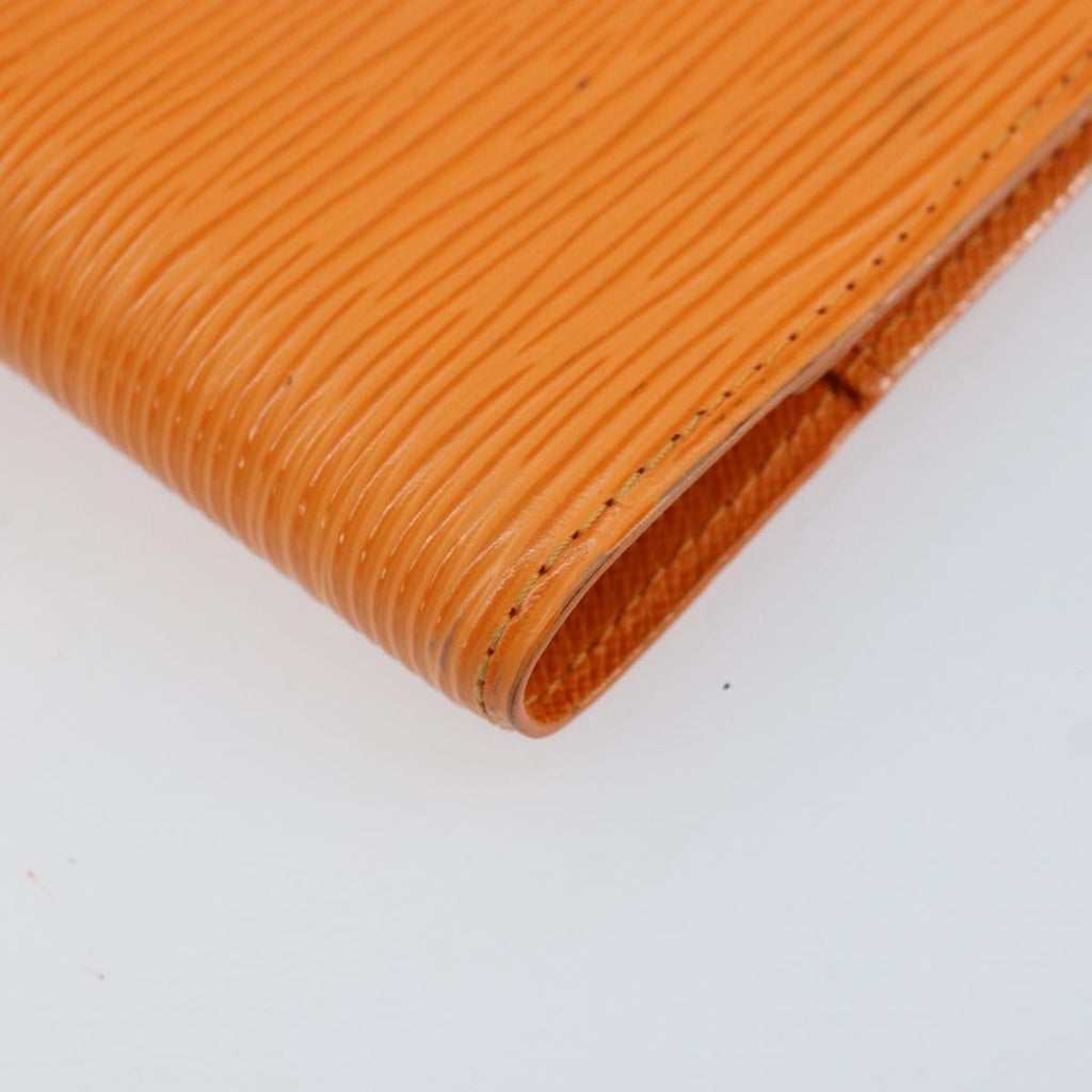 Louis Vuitton Agenda Cover Epi Leather Orange Leather Wallets Accessory